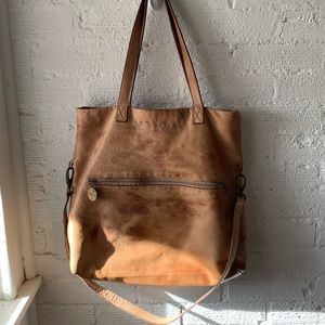 leather tote